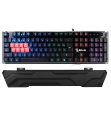 Клавиатура A4 B3370R черный USB Multimedia Gamer LED (подставка для запястий)
