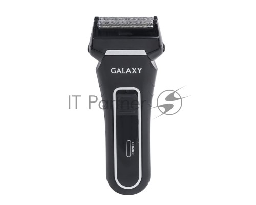 Бритва Galaxy Line GL 4200, черный, аккумуляторная, сетки из ультратонкой японской стали, два независимых подвижных лезвия, плавающая головка, возможность промывки блока ножей и сеток, встроенный триммер для подравнивания висков, индикатор заряда, реверс