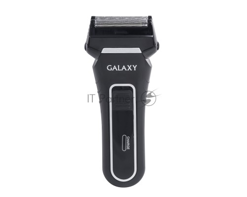 Бритва Galaxy Line GL 4200, черный, аккумуляторная, сетки из ультратонкой японской стали, два независимых подвижных лезвия, плавающая головка, возможность промывки блока ножей и сеток, встроенный триммер для подравнивания висков, индикатор заряда, реверс