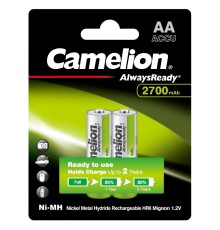 Camelion Always Ready AA-2700mAh Ni-Mh BL-2 (NH-AA2700BP2, аккумулятор,1.2В)