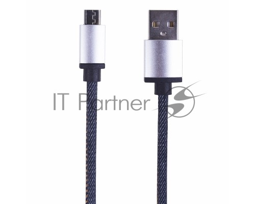 Кабель Rexant (18-4242) USB кабель MicroUSB, шнур в джинсовой оплетке 