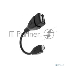 Кабель Rexant (18-1182) USB кабель OTG micro USB на USB шнур 0.15M черный 