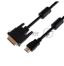 Кабель Rexant (17-6303) Шнур  HDMI - DVI-D  gold  1.5М  с фильтрами  
