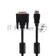 Кабель Rexant (17-6305) Шнур  HDMI - DVI-D  gold  3М  с фильтрами  