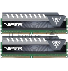 Модуль памяти Patriot DIMM DDR4 8GB 2x4GB (pc-21300) 2666MHz Patriot Viper4 Elite Grey Logo CL16 RTL PVE48G266C6KGY