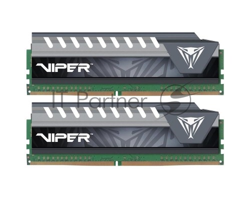 Модуль памяти Patriot DIMM DDR4 8GB 2x4GB (pc-21300) 2666MHz Patriot Viper4 Elite Grey Logo CL16 RTL PVE48G266C6KGY Модуль памяти Patriot DIMM DDR4 8GB 2x4GB (pc-21300) 2666MHz Patriot Viper4 Elite Grey Logo CL16 RTL PVE48G266C6KGY
