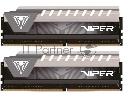 Модуль памяти Patriot DIMM DDR4 8GB 2x4GB (pc-21300) 2666MHz Patriot Viper4 Elite Grey Logo CL16 RTL PVE48G266C6KGY Модуль памяти Patriot DIMM DDR4 8GB 2x4GB (pc-21300) 2666MHz Patriot Viper4 Elite Grey Logo CL16 RTL PVE48G266C6KGY