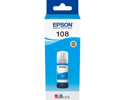 [Расходные материалы] EPSON C13T09C24A Картридж 108 EcoTank Ink для Epson L8050/L18050, Cyan 70ml