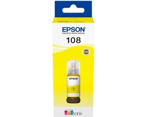 [Расходные материалы] EPSON C13T09C44A  Картридж 108 EcoTank Ink для Epson L8050/L18050, Yellow 70ml