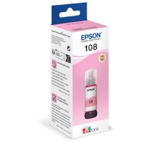 EPSON C13T09C64A  Картридж 108 EcoTank Ink для Epson L8050/L18050, Light Magenta 70
