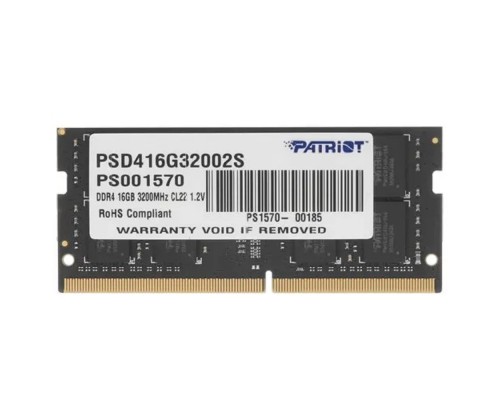 [Модуль памяти] Модуль памяти для ноутбука SODIMM 16GB PC25600 DDR4 PSD416G32002S PATRIOT