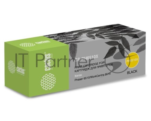Картридж лазерный Cactus CS-PH6510X (106R03488) черный (5500 стр.) для Xerox Phaser 6510/WC6515
