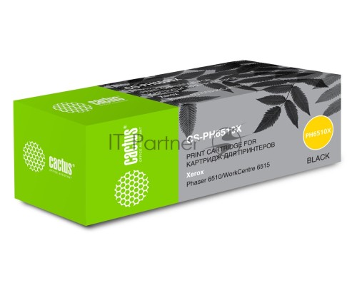 Картридж лазерный Cactus CS-PH6510X (106R03488) черный (5500 стр.) для Xerox Phaser 6510/WC6515