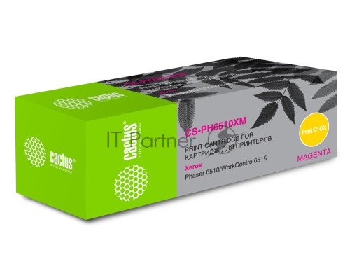 Картридж лазерный Cactus CS-PH6510XM (106R03694) пурпурный (4300 стр.) для Xerox Phaser 6510/WC6515