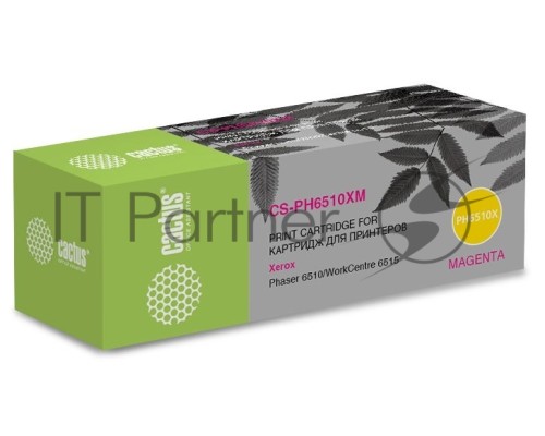 Картридж лазерный Cactus CS-PH6510XM (106R03694) пурпурный (4300 стр.) для Xerox Phaser 6510/WC6515