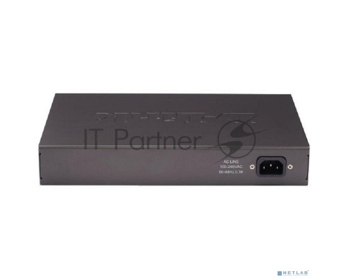 Неуправляемый коммутатор D-Link DES-1016D/H1A с 16 портами 10/100Base-TX, функцией энергосбережения и поддержкой QoS