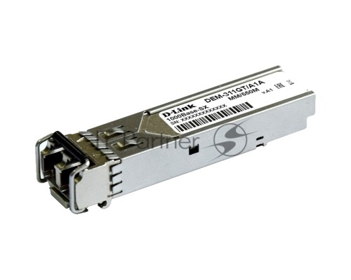 Трансивер D-Link 311GT/A1A SFP-трансивер с 1 портом 1000Base-SX для многомодового оптического кабеля (до 550 м)