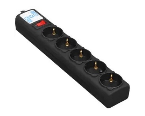 [Сетевые фильтры] PowerCube Фильтр-удлинитель 1.9м, 5 розеток,10А (SPG5-С2), черный графит