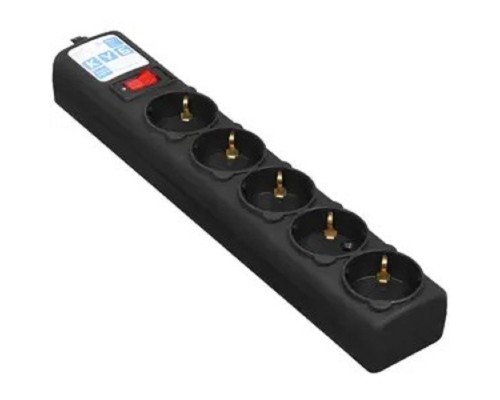 [Сетевые фильтры] PowerCube Фильтр-удлинитель 5.0м, 5 розеток,10А (SPG5-С5), черный графит