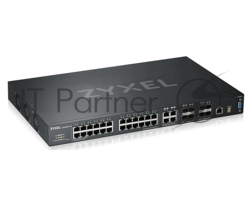 Коммутатор ZYXEL ZYXEL XGS4600-32 L3 Managed Switch, 28 port Gig and 4x 10G SFP+, stackable, dual PSU