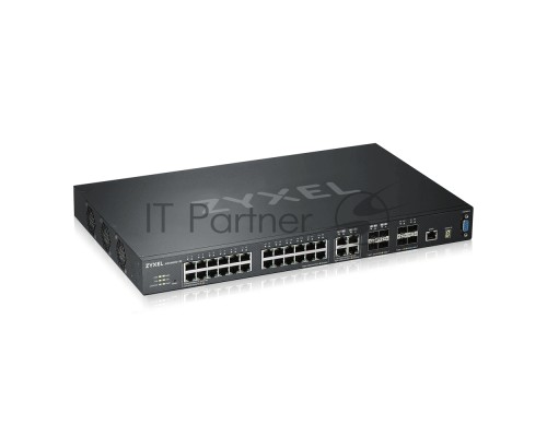 Коммутатор ZYXEL ZYXEL XGS4600-32 L3 Managed Switch, 28 port Gig and 4x 10G SFP+, stackable, dual PSU