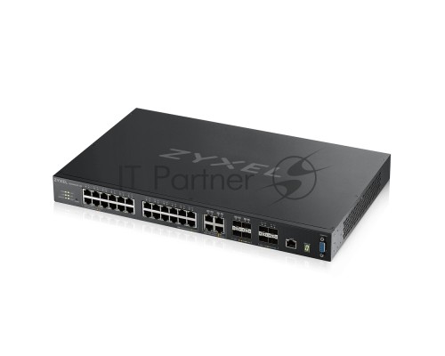 Коммутатор ZYXEL ZYXEL XGS4600-32 L3 Managed Switch, 28 port Gig and 4x 10G SFP+, stackable, dual PSU