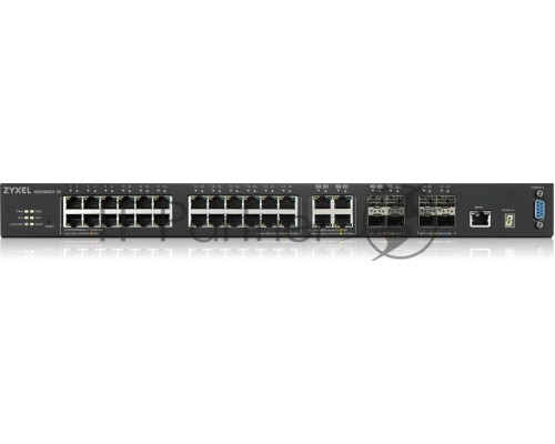 Коммутатор ZYXEL ZYXEL XGS4600-32 L3 Managed Switch, 28 port Gig and 4x 10G SFP+, stackable, dual PSU