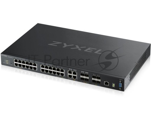 Коммутатор ZYXEL ZYXEL XGS4600-32 L3 Managed Switch, 28 port Gig and 4x 10G SFP+, stackable, dual PSU