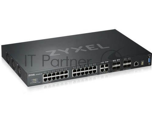 Коммутатор ZYXEL ZYXEL XGS4600-32 L3 Managed Switch, 28 port Gig and 4x 10G SFP+, stackable, dual PSU