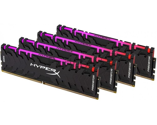 Модуль памяти Kingston DIMM DDR4 32GB 2933MHz CL15 (Kit of 4) XMP HyperX Predator RGB