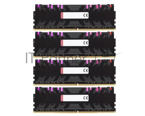 Модуль памяти Kingston DIMM DDR4 32GB 2933MHz CL15 (Kit of 4) XMP HyperX Predator RGB