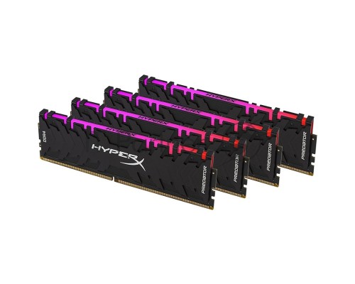 Модуль памяти Kingston DIMM DDR4 32GB 2933MHz CL15 (Kit of 4) XMP HyperX Predator RGB