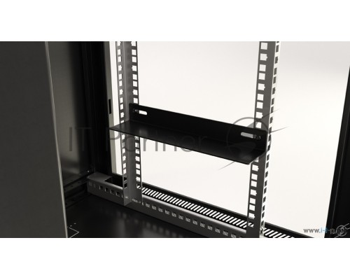 Шкаф настенный Hyperline TWB-1245-GP-RAL9004 19-дюймовый (19