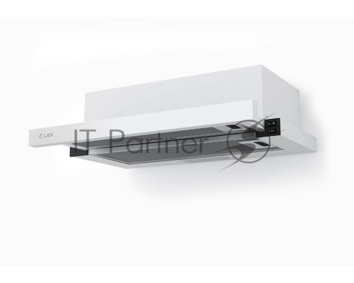 Вытяжка встраиваемая LEX HUBBLE 500 WHITE  570 - 650 м³/ч, LED лампы