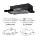 Вытяжка встраиваемая LEX HUBBLE G 600 BLACK  570м3/час LED лампы
