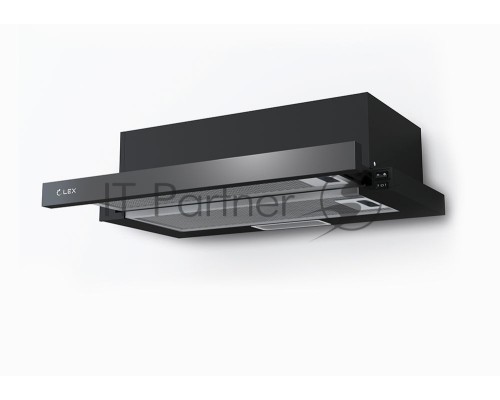 Вытяжка встраиваемая LEX HUBBLE G 600 BLACK  570м3/час LED лампы