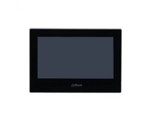 [Видеодомофоны] DAHUA DHI-VTH2621G-P Видеодомофон IP 7 дюймовый, черный, ёмкостной сенсорный экран, питание DC 12В/PoE