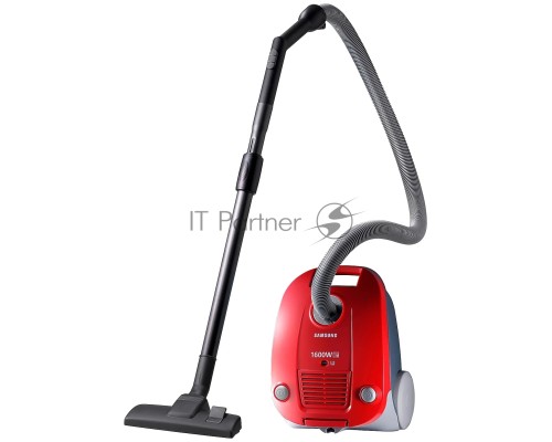 Пылесос Samsung SC4131 красный, 320/1600 Вт, уборка сухая, пылесборник мешок 3 л