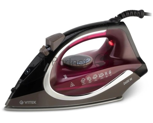 Утюг Vitek VT-8309 BK, черный/коричневый/бордовый