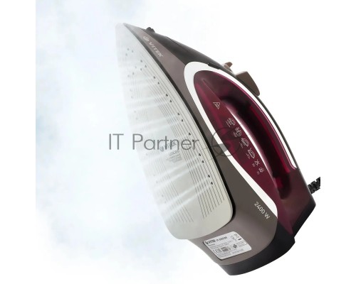 Утюг Vitek VT-8309 BK, черный/коричневый/бордовый