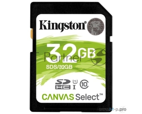 Флеш карта SD 32GB Kingston SDXC Class 10 UHS-I U1 Canvas Select 80Mb/s