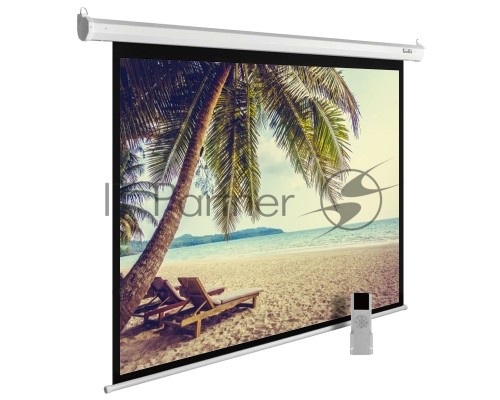 Экран Cactus 360x360см MotoExpert CS-PSME-360x360-WT 1:1 настенно-потолочный рулонный белый (моторизованный привод)