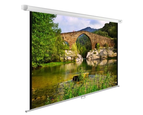 Экран Cactus 220x165см WallExpert CS-PSWE-220x165-WT 1:1 настенно-потолочный рулонный белый