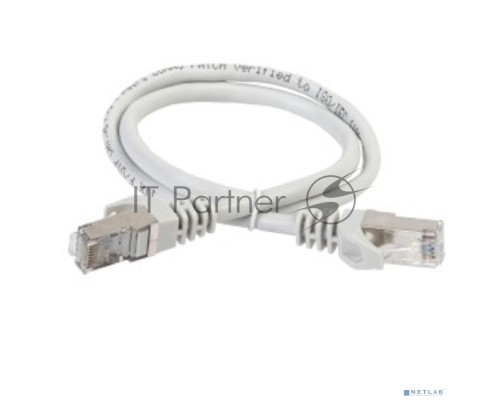 Коммутационный шнур (патч-корд) ITK PC01-C5EFL-1M , кат.5Е FTP, LSZH, 1м, серый     