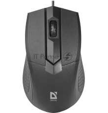 Мышь проводная Defender Optimum MB-270 черный, 1000 dpi, USB, кнопки - 3