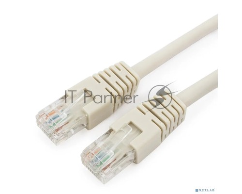 Патч-корд UTP Cablexpert кат.6, 5м, литой, многожильный (серый)