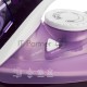 Утюг Galaxy Line GL 6124, фиолетовый с белым, паровой, 2500 Вт, постоянный пар 50 г/мин, паровой удар 230 г/мин, функции: самоочистка, антикапля, антинакипь, функция увлажнения, вертикальное отпаривание, защита от перегрева, индикатор нагрева, керамическ