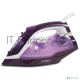 Утюг Galaxy Line GL 6124, фиолетовый с белым, паровой, 2500 Вт, постоянный пар 50 г/мин, паровой удар 230 г/мин, функции: самоочистка, антикапля, антинакипь, функция увлажнения, вертикальное отпаривание, защита от перегрева, индикатор нагрева, керамическ