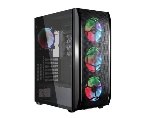 [корпус] Ginzzu GL300 FAN 12CM RGB*4 USB3.0 Window