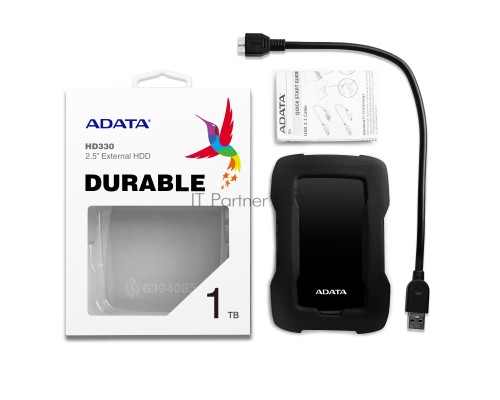 Внешний жесткий диск  1TB ADATA HD330, 2,5